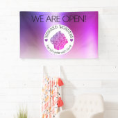 Gebak Cake Bakkerij Glitter Roze Paarse Spandoek (Insitu)