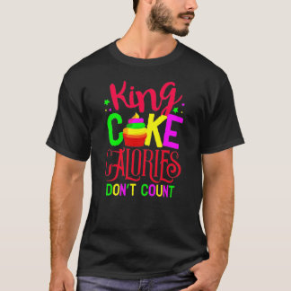 gebak calorieën tellen niet mee drink mardi gras t-shirt