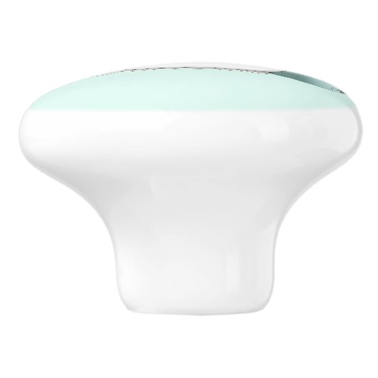 Gebak Chef Cat Blue Keramische Knop (Zijkant)