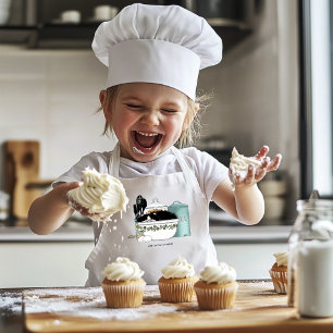 Gebak Chef Cat Blue Kinder Schort