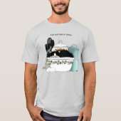 Gebak Chef Cat Blue T-shirt (Voorkant)