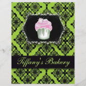 Gebak Chef Cupcake Cake Bakkerij Flyer (Voorkant)