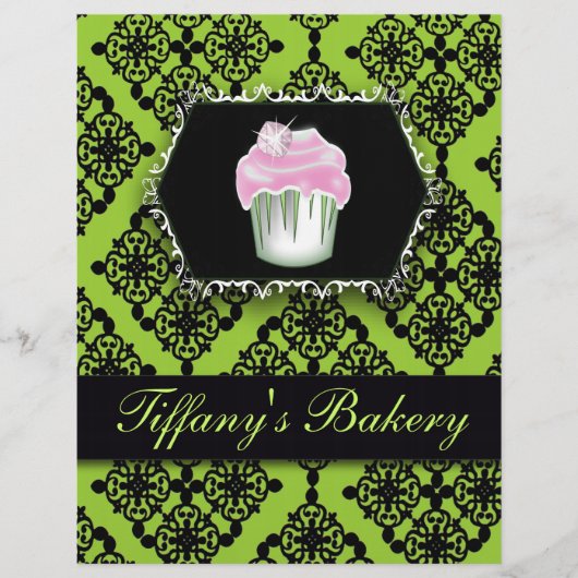 Gebak Chef Cupcake Cake Bakkerij Flyer (Voorkant)