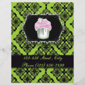 Gebak Chef Cupcake Cake Bakkerij Flyer (Achterkant)