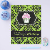 Gebak Chef Cupcake Cake Bakkerij Flyer (Enkel)