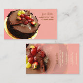 Gebak chef-kok, bakkers visitekaartjes (Voorkant / Achterkant)