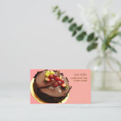 Gebak chef-kok, bakkers visitekaartjes (Staand voorkant)