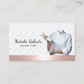Gebak Chef Luxe Roos Gouden Sweet Cake Bakkerij Visitekaartje (Voorkant)