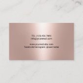 Gebak Chef Modern Roos Gold Border Cake Bakkerij Visitekaartje (Achterkant)