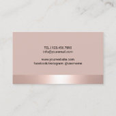 Gebak Chef Modern Roos Gouden Bakkerij Visitekaartje (Achterkant)