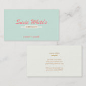 Gebak Chef Rolling Pin Leuke Retro Bakkers No. 3 Visitekaartje (Voorkant / Achterkant)