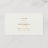 Gebak Chef Rolling Pin Leuke Retro Bakkers No. 3 Visitekaartje (Achterkant)