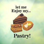 Gebak Dessert Bakery Cafe Restaurant Raamsticker (Vel 3)