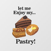 Gebak Dessert Bakery Cafe Restaurant Raamsticker (Vel)