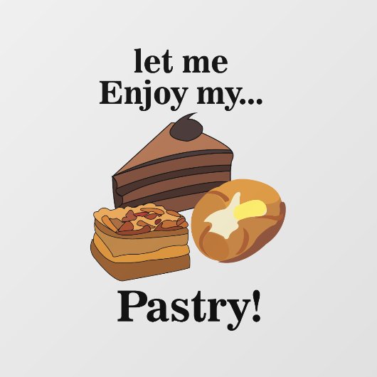 Gebak Dessert Bakery Cafe Restaurant Raamsticker (Vel)