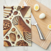 Gebak & Dessert Print Theedoek (Quarter Fold)