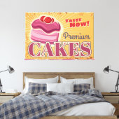 Gebak desserts canvas afdruk (Insitu (Slaapkamer))