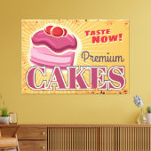 Gebak desserts canvas afdruk (Insitu (Woonkamer))