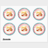 Gebak desserts vakantie bakken kerst van ronde sticker (Vel)