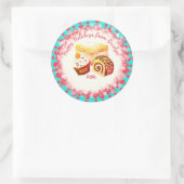 Gebak desserts vakantie bakken kerst van ronde sticker (Tas)