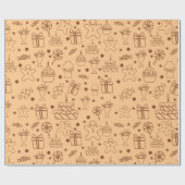 gebak-droogpatroon cadeaupapier (Vlak)