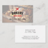 Gebak en brood assortiment | bakker visitekaartje (Voorkant / Achterkant)
