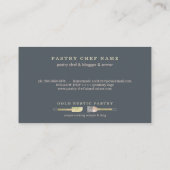 Gebak Eucalyptus leaf lepel spatel marine rustiek Visitekaartje (Achterkant)