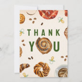 Gebak + Fopspenen Baby shower Brunch Bedankkaart (Voorkant)