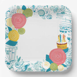 gebak papieren bordje