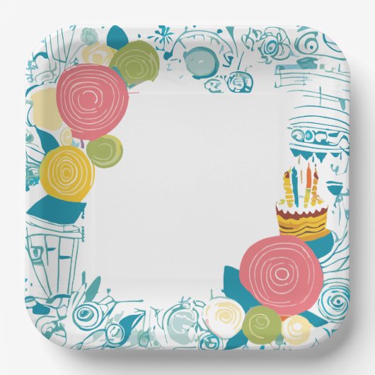 gebak papieren bordje (Voorkant)