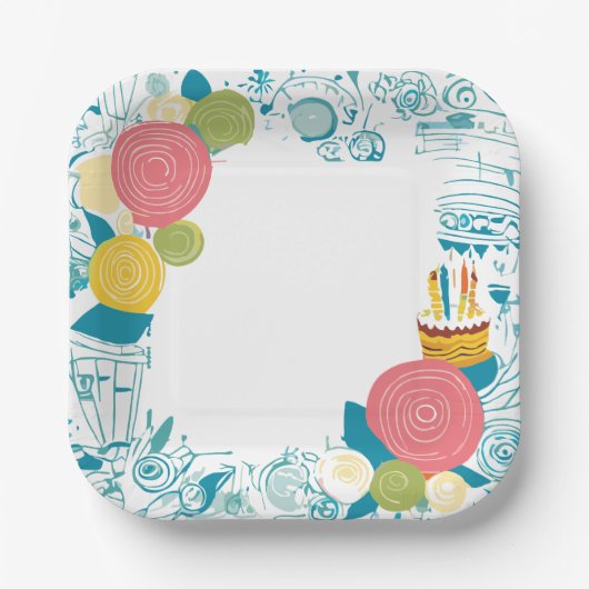 gebak papieren bordje (Voorkant)