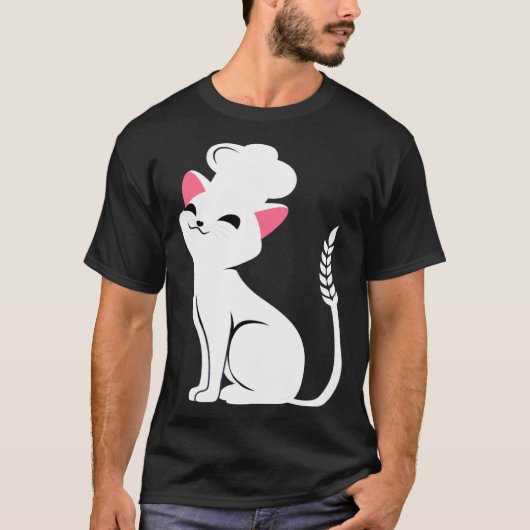 Gebak voor kat t-shirt (Voorkant)