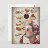  gebak vrijgezellenfeest theefeest briefkaart (Voorkant / Achterkant)