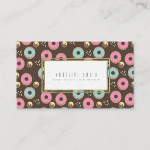 Gebakjes bakker Donut Cake Decorateur Visitekaartje