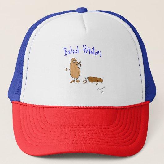 Gebakken aardappelen trucker pet (Voorkant)