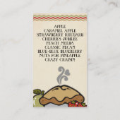 gebakken appelboomvruchtenpasteitjes visitekaartje (Achterkant)