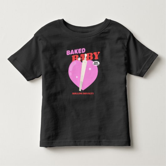 Gebakken Baby Rolling Royalty-T-shirt Kinder Shirts (Voorkant)
