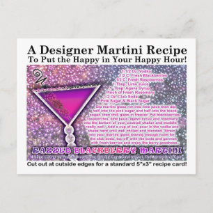Gebakken Blackberry Martini Recept Briefkaart
