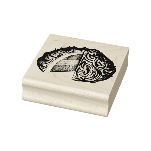 Gebakken Bombe Alaska Ice Cream Cake Dessert Voeds Rubberstempel (Stempel)