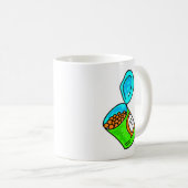 gebakken bonen koffiemok (Voorkant rechts)