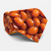 Gebakken bonen. Ontbijt Serie Plezier Stropdas (Opgerold)