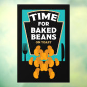 Gebakken bonen op toast raamsticker (Vel 3)