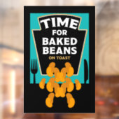 Gebakken bonen op toast raamsticker (Vel 2)