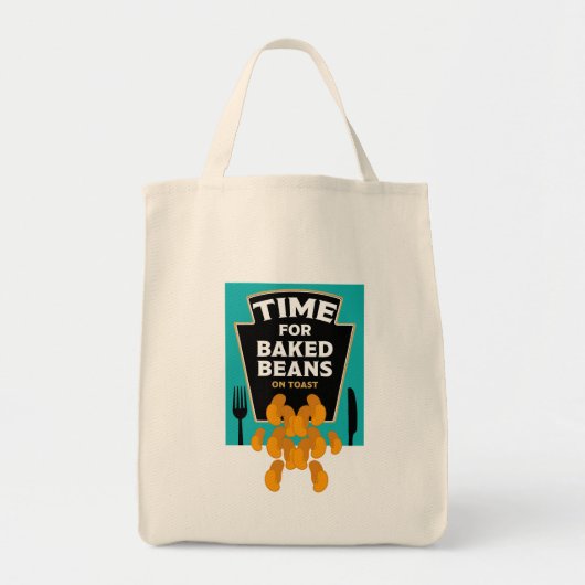 Gebakken bonen op toast tote bag (Voorkant)