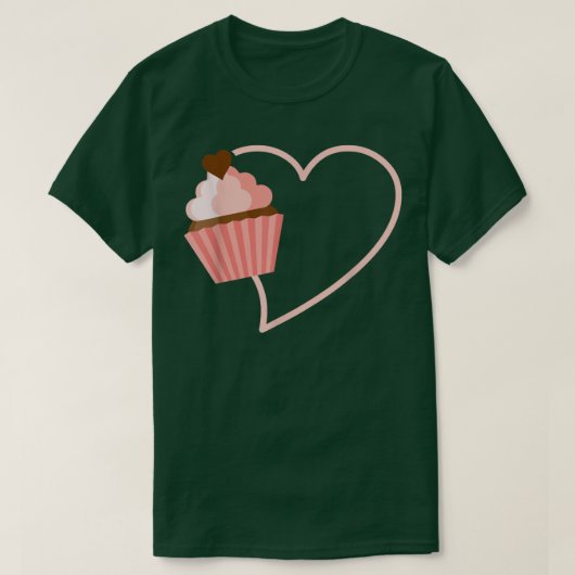 gebakken cake schattig bakkerijsnoepje bakken t-shirt (Design voorkant)