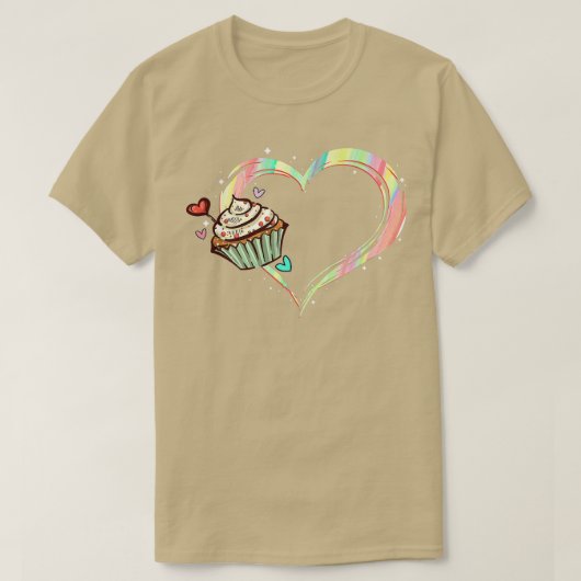 gebakken cake schattig bakkerijsnoepje bakken t-shirt (Design voorkant)