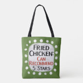 Gebakken Chicken Review 5 sterren Canvas tas (Achterkant)