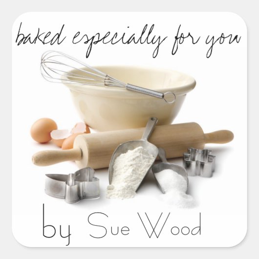 Gebakken door YOU Gift Labels (Voorkant)