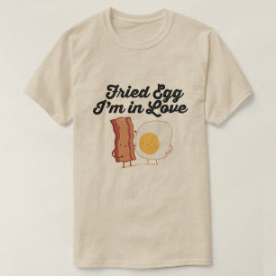 GEBAKKEN EI IK BEN VERLIEF T-SHIRT