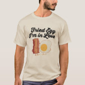 GEBAKKEN EI IK BEN VERLIEF T-SHIRT (Voorkant)